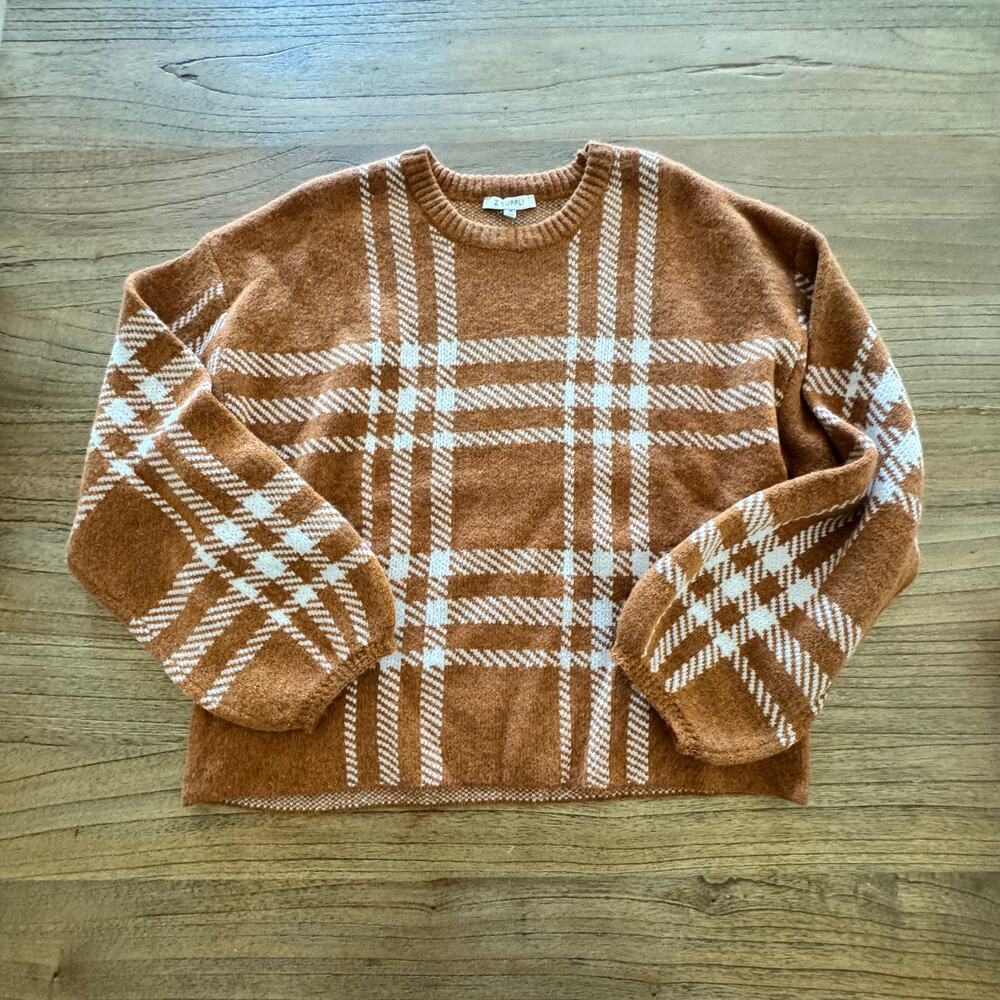 Z Supply Solange Plaid Sweater - Size M